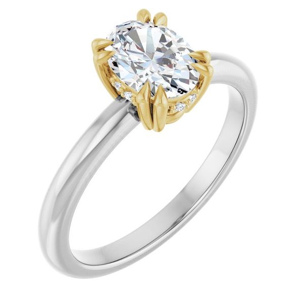 Double Claw-Prong Engagement Ring