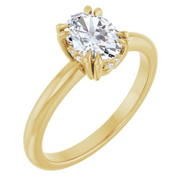 Double Claw-Prong Engagement Ring