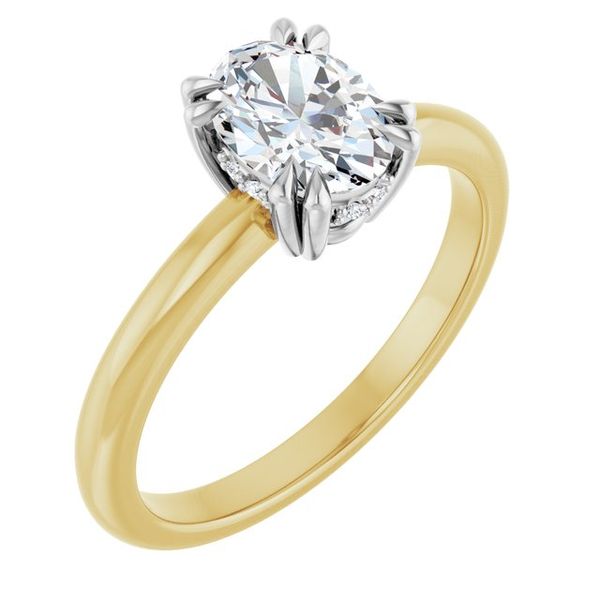 Double Claw-Prong Engagement Ring