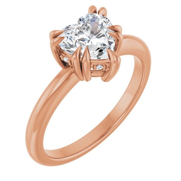Double Claw-Prong Engagement Ring