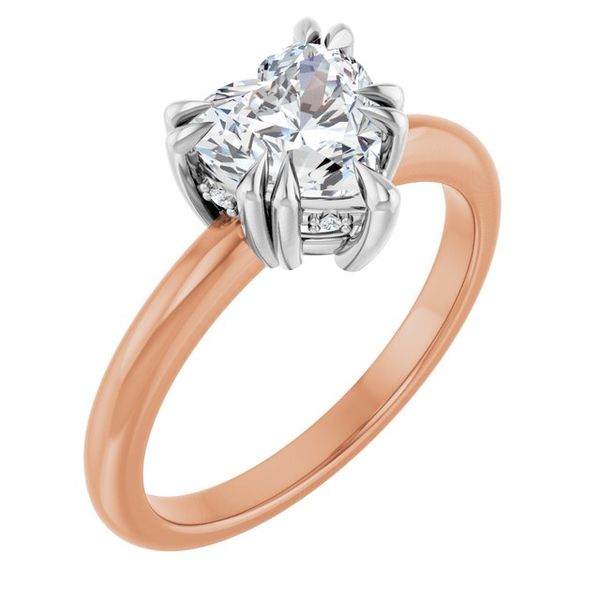 Double Claw-Prong Engagement Ring