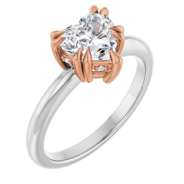 Double Claw-Prong Engagement Ring