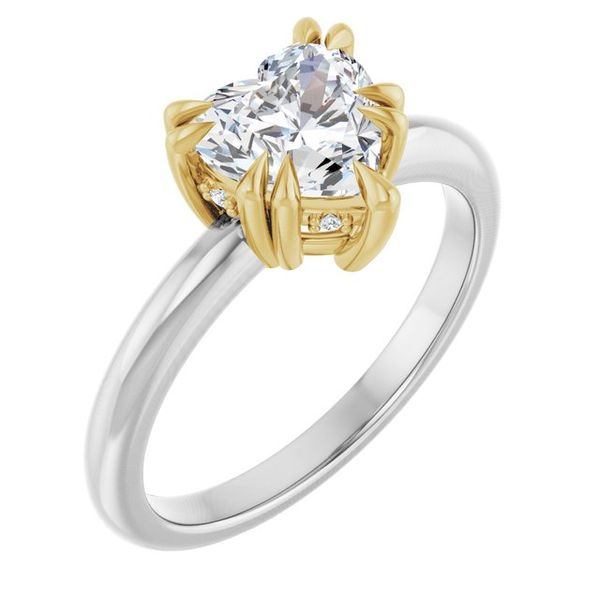 Double Claw-Prong Engagement Ring