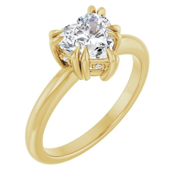 Double Claw-Prong Engagement Ring