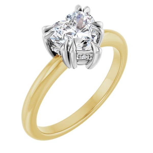 Double Claw-Prong Engagement Ring