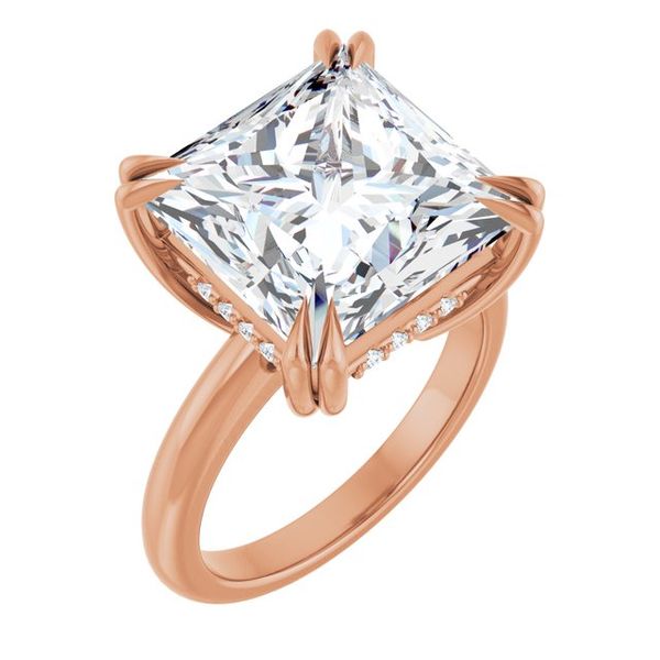 Double Claw-Prong Engagement Ring