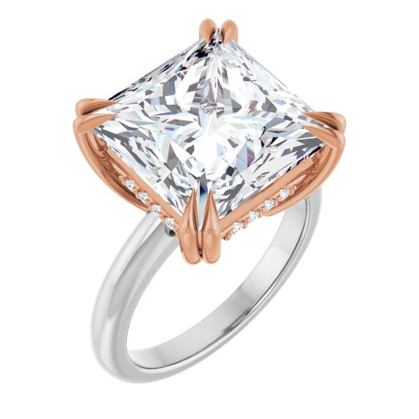 Double Claw-Prong Engagement Ring