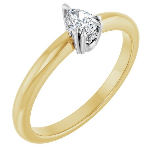 Double Claw-Prong Engagement Ring
