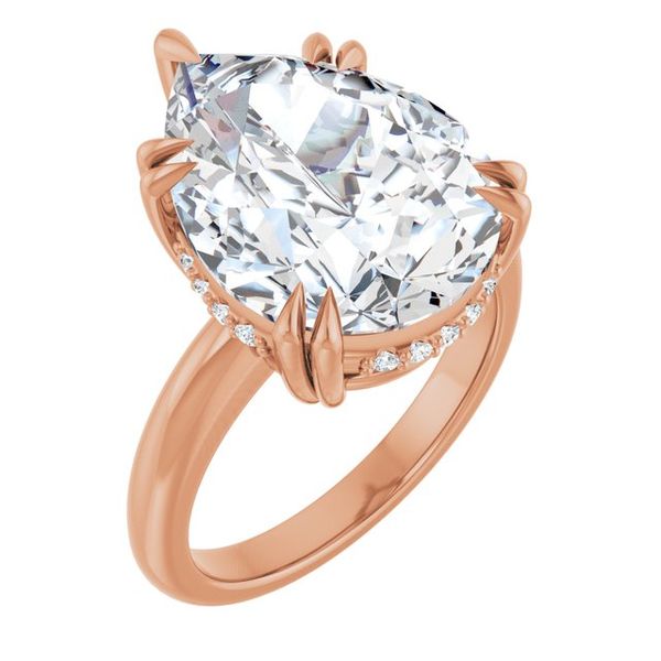 Double Claw-Prong Engagement Ring