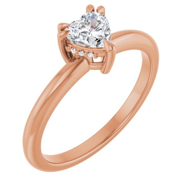 Double Claw-Prong Engagement Ring