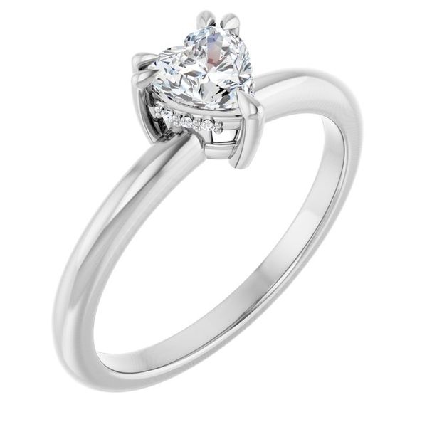 Double Claw-Prong Engagement Ring