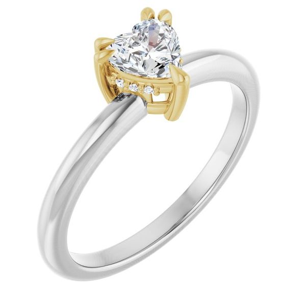 Double Claw-Prong Engagement Ring
