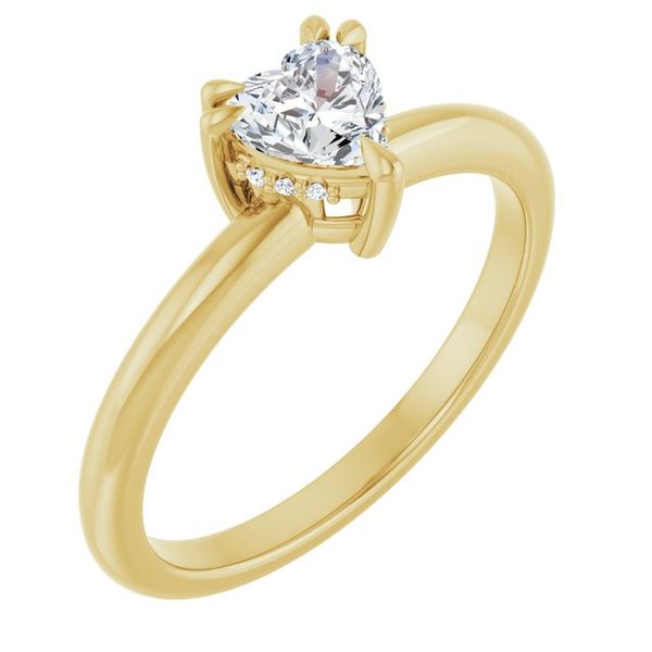 Double Claw-Prong Engagement Ring