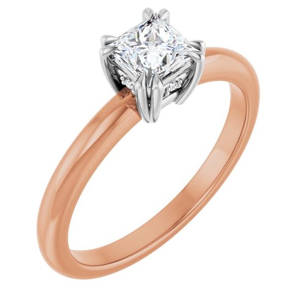Double Claw-Prong Engagement Ring