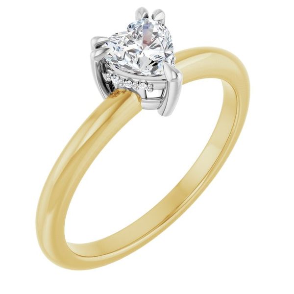 Double Claw-Prong Engagement Ring