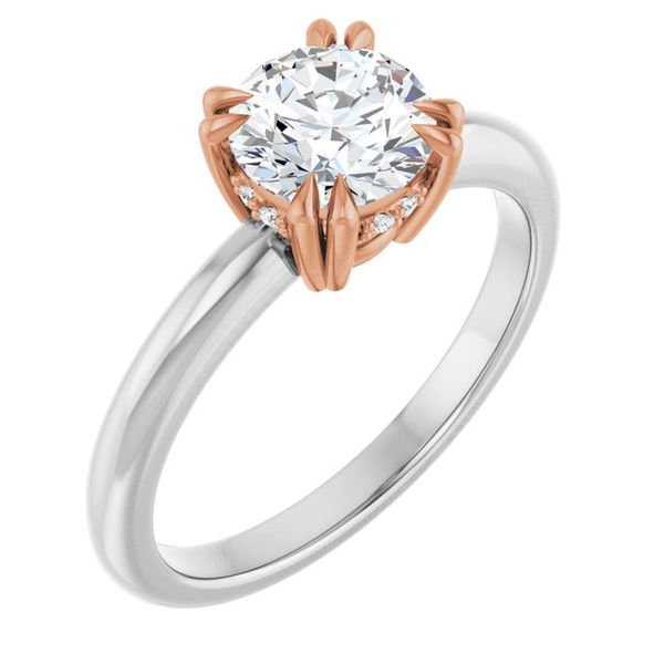 Double Claw-Prong Engagement Ring