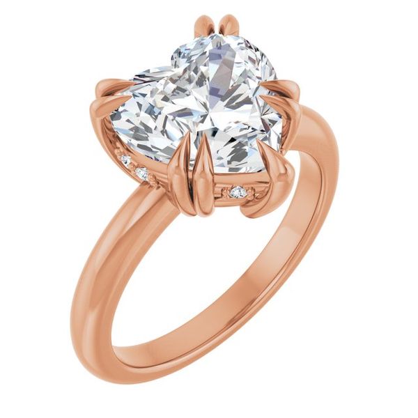 Double Claw-Prong Engagement Ring