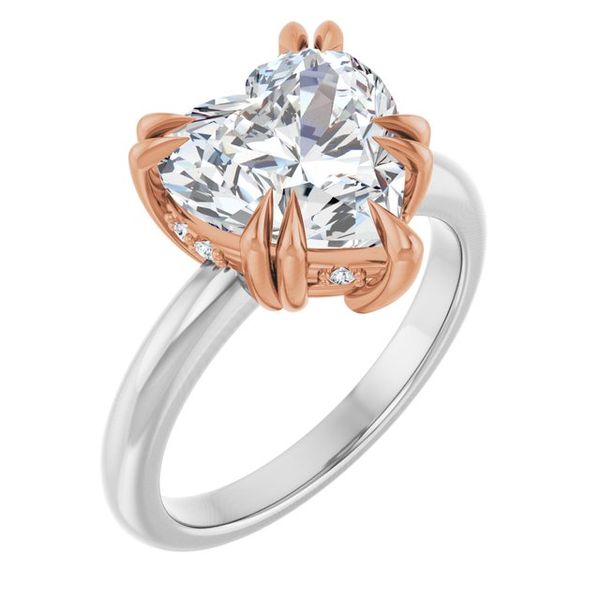 Double Claw-Prong Engagement Ring