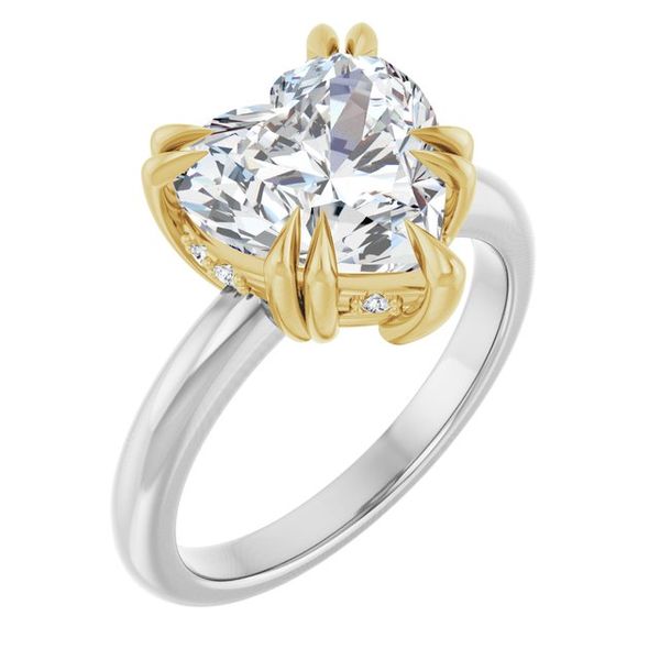 Double Claw-Prong Engagement Ring