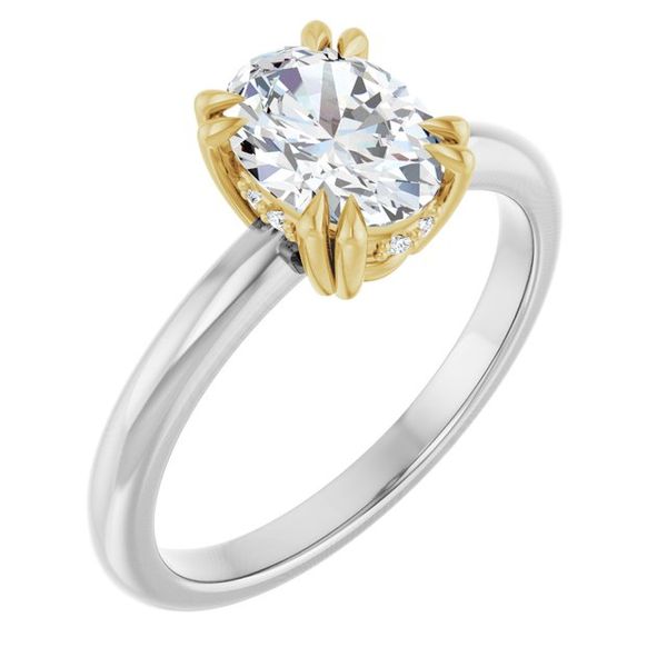 Double Claw-Prong Engagement Ring