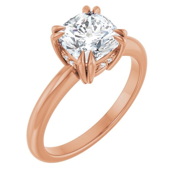 Double Claw-Prong Engagement Ring