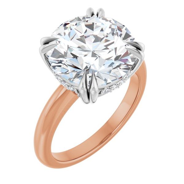 Double Claw-Prong Engagement Ring