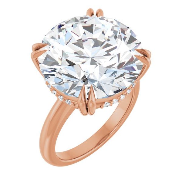 Double Claw-Prong Engagement Ring