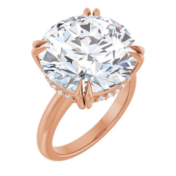 Double Claw-Prong Engagement Ring