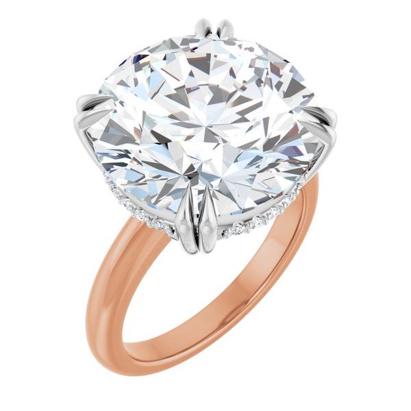 Double Claw-Prong Engagement Ring