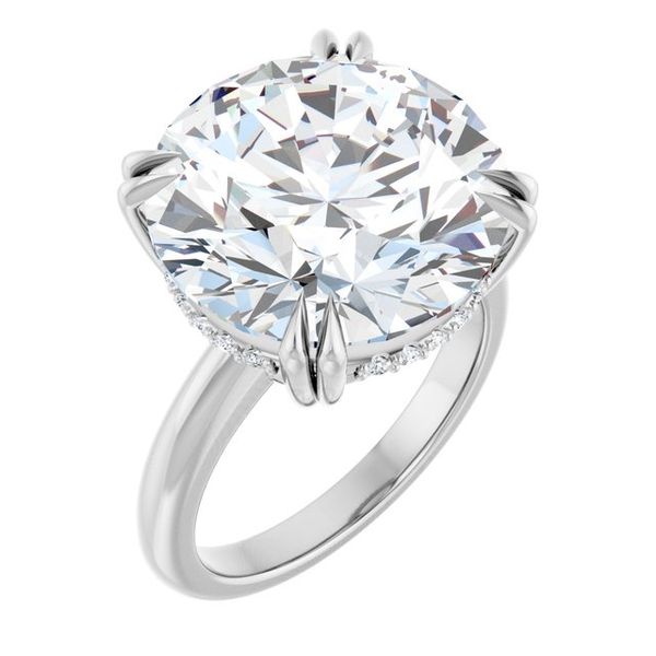 Double Claw-Prong Engagement Ring
