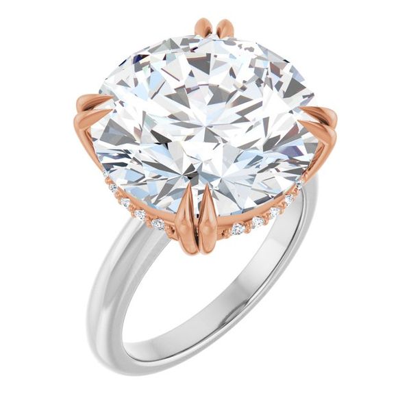 Double Claw-Prong Engagement Ring