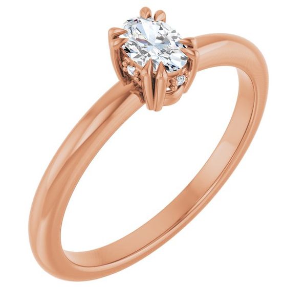 Double Claw-Prong Engagement Ring