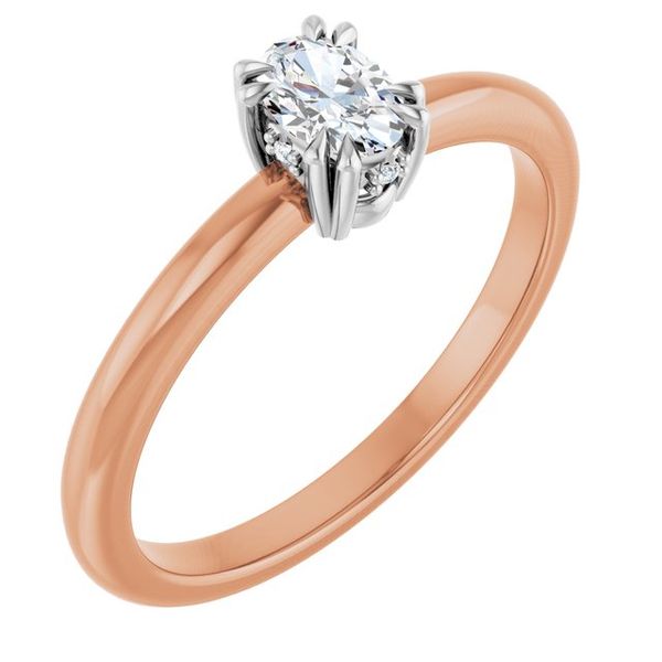 Double Claw-Prong Engagement Ring