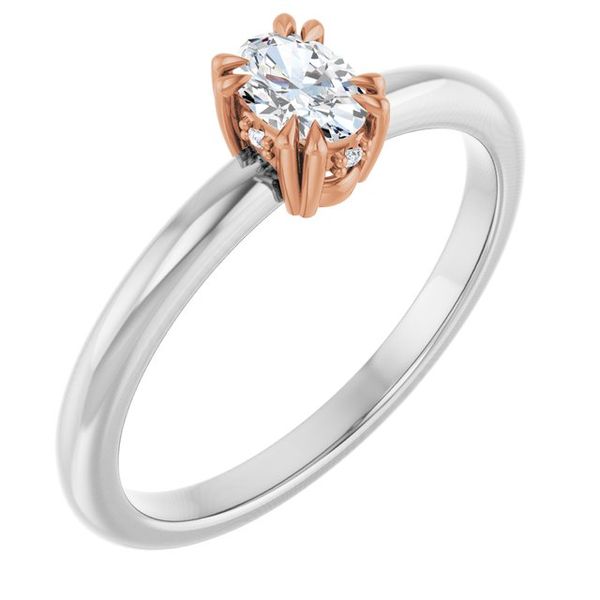 Double Claw-Prong Engagement Ring