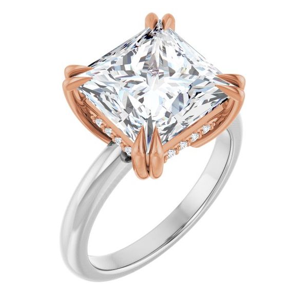 Double Claw-Prong Engagement Ring