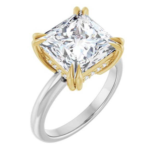 Double Claw-Prong Engagement Ring