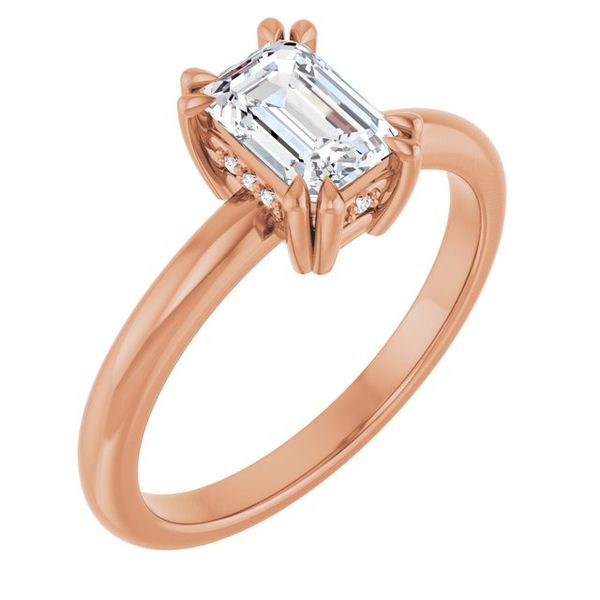 Double Claw-Prong Engagement Ring