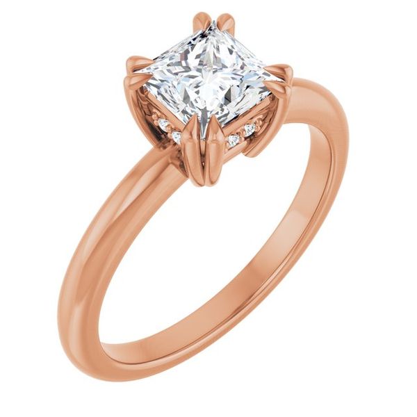 Double Claw-Prong Engagement Ring