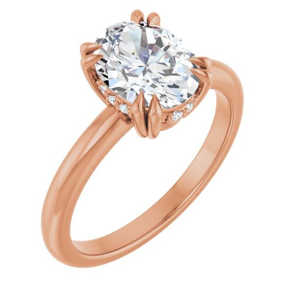 Double Claw-Prong Engagement Ring