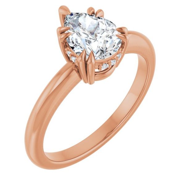 Double Claw-Prong Engagement Ring