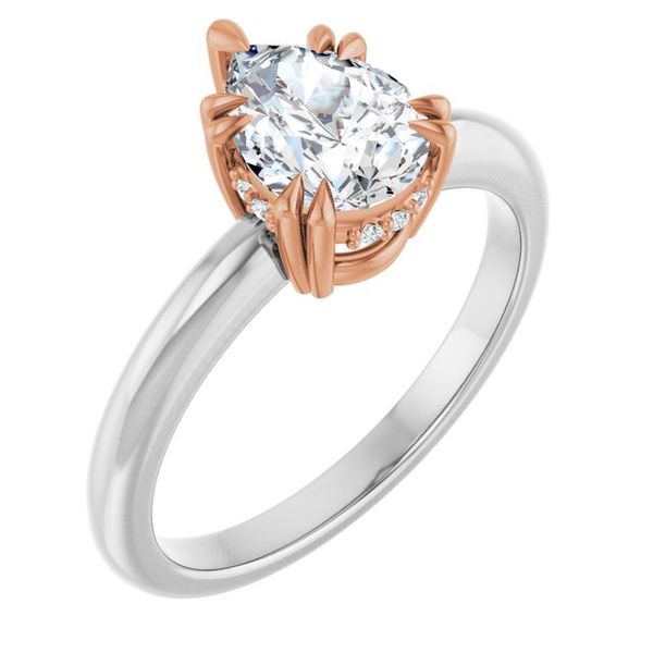 Double Claw-Prong Engagement Ring