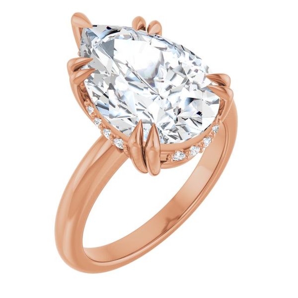 Double Claw-Prong Engagement Ring