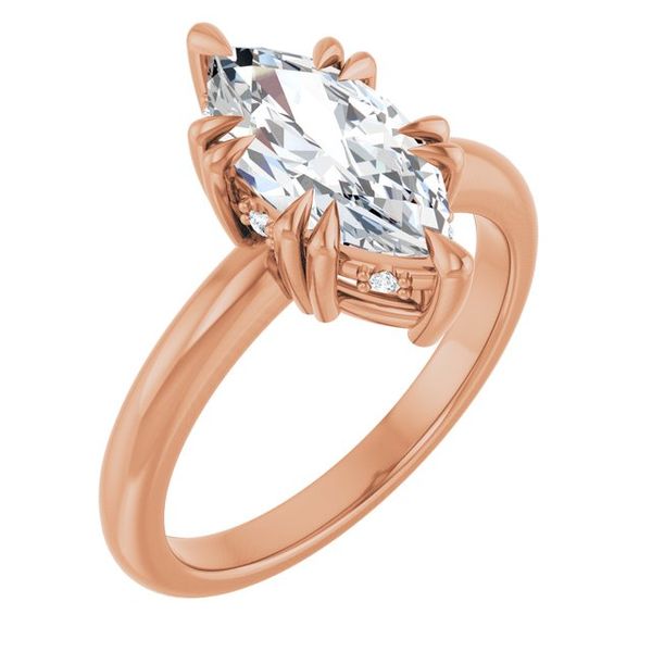 Double Claw-Prong Engagement Ring