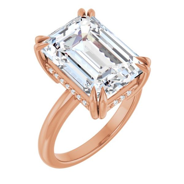 Double Claw-Prong Engagement Ring
