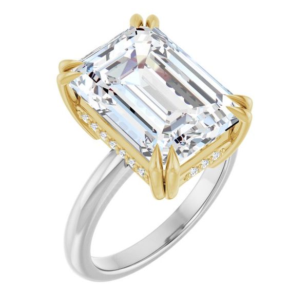 Double Claw-Prong Engagement Ring