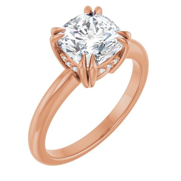 Double Claw-Prong Engagement Ring