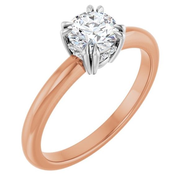 Double Claw-Prong Engagement Ring
