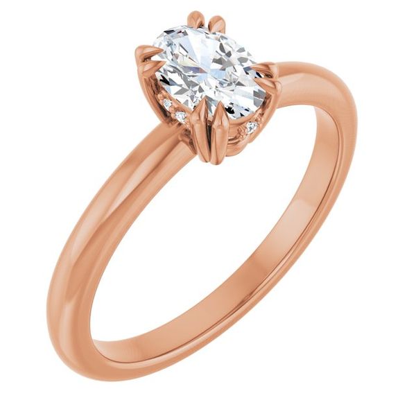 Double Claw-Prong Engagement Ring