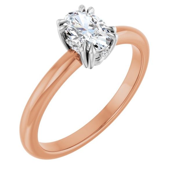 Double Claw-Prong Engagement Ring