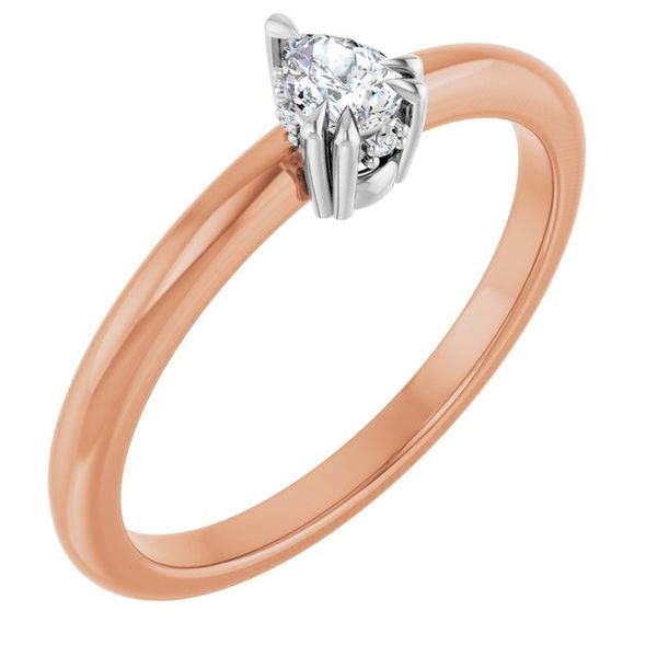 Double Claw-Prong Engagement Ring